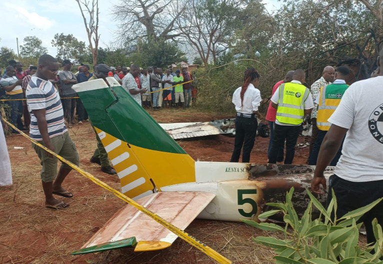 Tragedy as trainee pilot dies after light aircraft crashes and bursts into flames