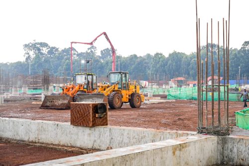 The construction of Talanta Hela Stadium along Ngong Road, Nairobi. PHOTO/https://www.president.go.ke/
