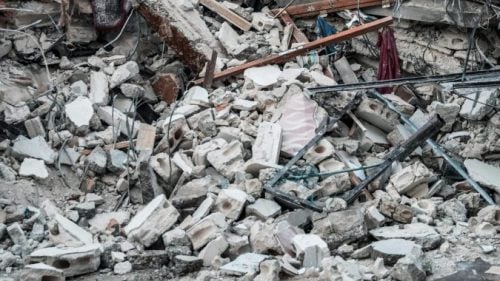 Debris after an earthquake. Image used for representation purposes. PHOTO/Pexels
