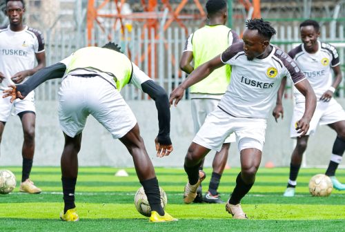 Tusker in a training session. PHOTO/https://web.facebook.com/Tuskerfootballclub
