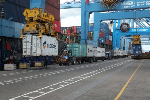 Containers at the port of Mombasa. PHOTO/@Kenya_Ports/X
