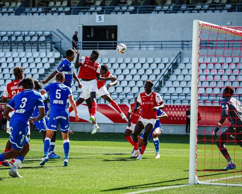 Joseph Okumu in action for Reims