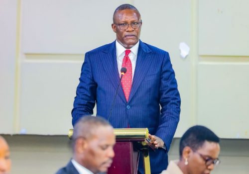 Deputy Chief of Staff Eliud Owalo speaking during a previous meeting. PHOTO/@EliudOwalo/X