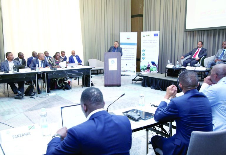 Delegates from the Great Lakes region brainstorm during a session at the 26th meeting of the ICGLR Audit Committee yesterday. This event took place during the International Conference on the Great Lakes Region. PHOTO/Faith Macharia 