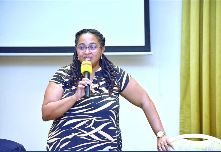 Kenya Diabetes Study Group president Rosslyn Ngugi during a public health lecture. PHOTO/Print