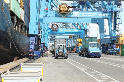 Containers at the port of Mombasa. PHOTO/@Kenya_Ports/X