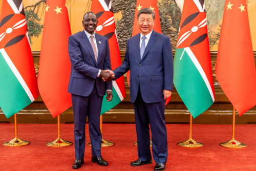 President William Ruto with Chinese President Xi Jinping