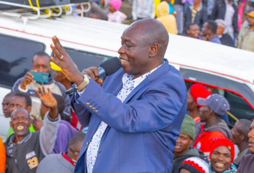 Former Deputy President Rigathi Gachagua at a past public function.