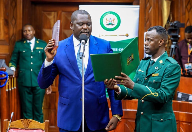Cabinet Secretary nominee for the Ministry of Public Service and Human Capital Development Geoffrey Ruku during his vetting on Monday, April 14, 2025. PHOTO/@gk_ruku/X