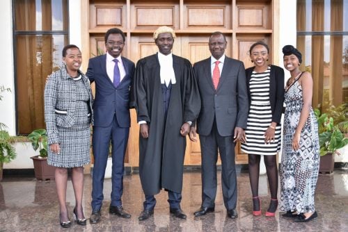 President William Ruto, First Lady Rachel Ruto, and their children. PHOTO/@WilliamsRuto/X