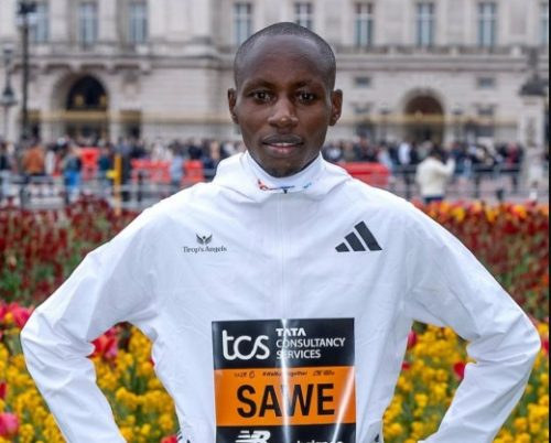 London Marathon winner Sabastian Sawe. PHOTO/@skmusyoka/X