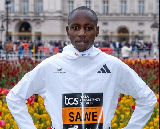 London Marathon winner Sabastian Sawe. PHOTO/@skmusyoka/X