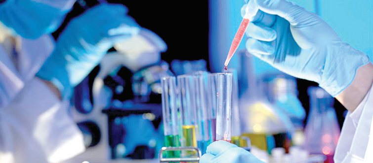 Chemicals in a labaratory. Image used for representation only. PHOTO/Print