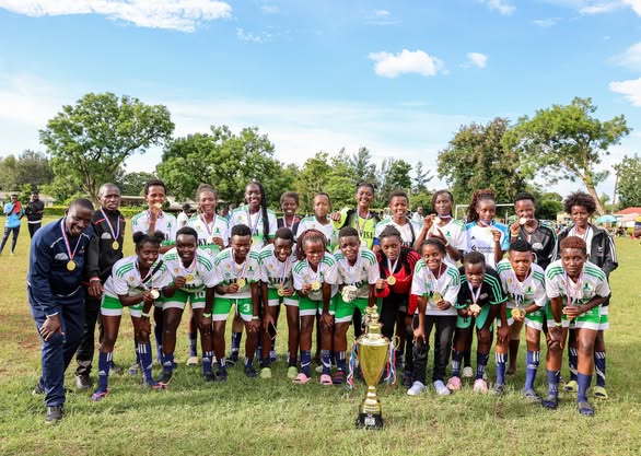 The triumohant Makueni football team during the KYISA games. PHOTO/https://www.facebook.com/makuenigovt/photos