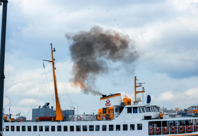 A ship emitting smoke. Image used for representation purposes. PHOTO/Pexels
