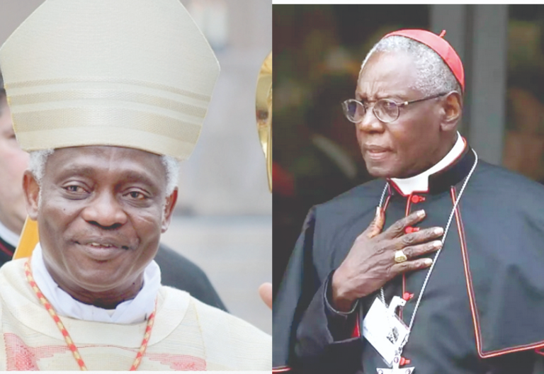 Cardinal Peter Turkson (left) of Ghana and Cardinal Robert Sarah of Guinea are promising potential candidates for Pope. PHOTO/Print