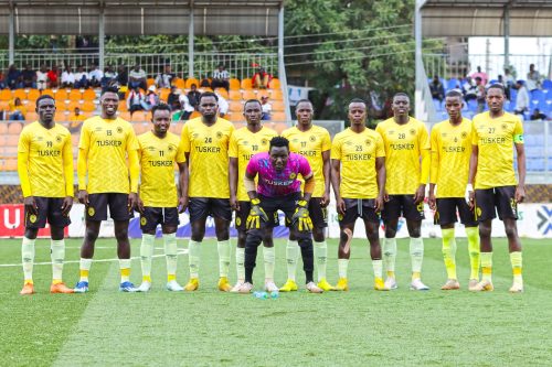 Tusker head coach Charles Okere. PHOTO/https://web.facebook.com/Tuskerfootballclub