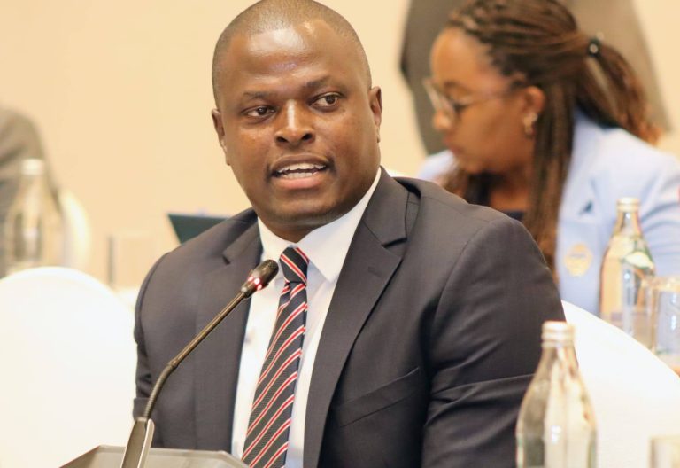 KIharu MP Ndindi Nyoro during presentations to the Budget and Appropriations Committee on the 2025/2026 Budget Estimates on May 23, 2025. PHOTO/https://www.facebook.com/ParliamentKE
