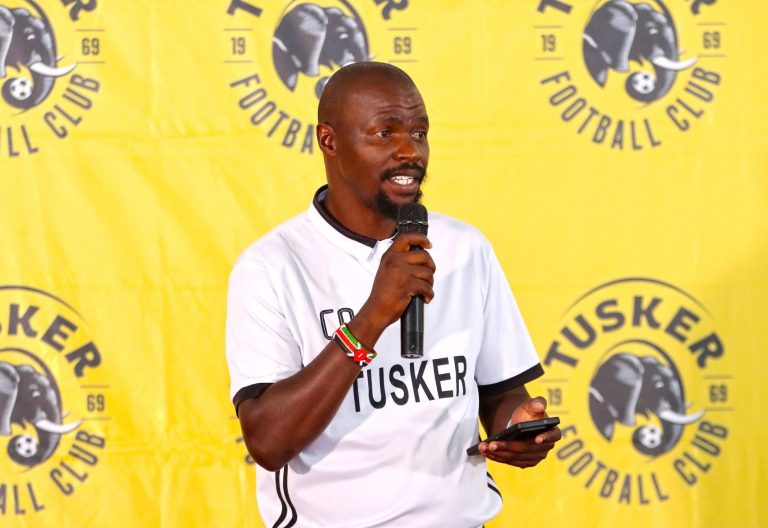 Tusker FC coach Charles Okere at a past function. PHOTO/https://web.facebook.com/charles.okere.5