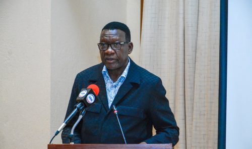 Transport Cabinet Secretary Davis Chirchir appearing before the Senate Standing Committee on Roads in Naivasha on May 9, 2025.