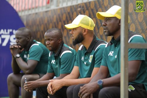 Mathare United technical bench. PHOTO/https://web.facebook.com/MathareUtd