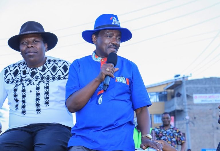 DAP-K Leader Eugene Wamalwa with Wiper Leader Kalonzo Musyoka at Matuu  in Machakos County on May 30, 2025. PHOTO/ https://www.facebook.com/kalonzomusyoka 
