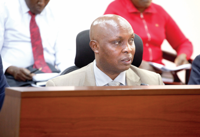 Teachers Service Commission, Finance Director Cheptumo Ayabei appears before members of the Education Committee in the National Assembly over budget estimates for the year 2025/26. PHOTO/ Kenna Claude