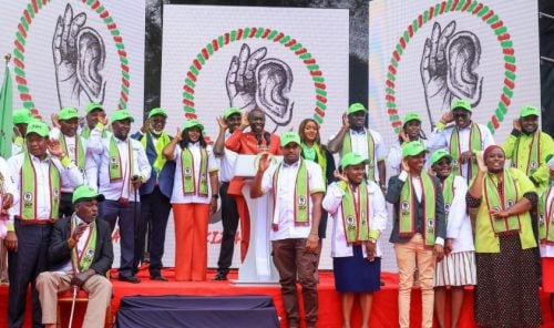 The Democracy for Citizens Party (DCP) leadership.