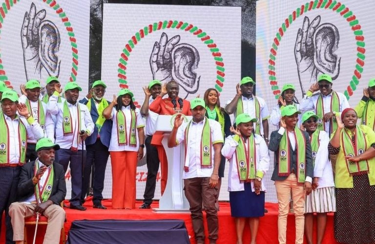 The Democracy for Citizens Party (DCP) leadership. PHOTO/@rigathi/X