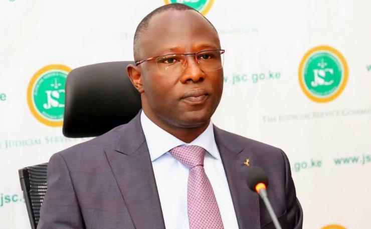 Erastus Edung Ethekon during his interview for chairperson of the IEBC. PHOTO/IEBC Selection Panel