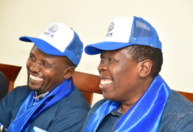 DAP-K party leader Eugene Wamalwa and Trans Nzoia Governor George Natembeya at a past event. PHOTO/@EugeneLWamalwa/X