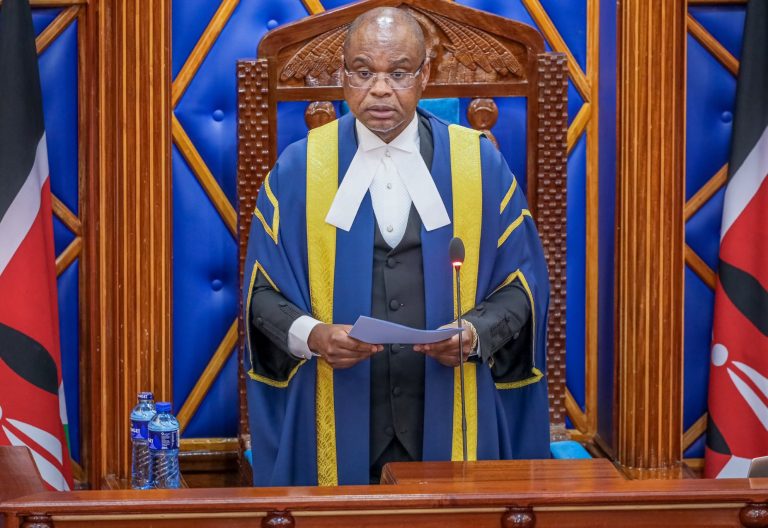 Senate Speaker Amason Kingi during a past parliamentary session. PHOTO/@C_NyaKundiH/X