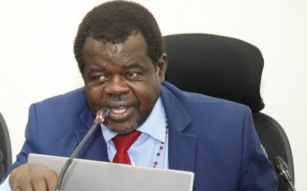 Okiya Omtatah in March 2025 during the Busia County Executive’s appearance before the Senate Committee on County Public Investments and Special Funds. PHOTO/@OkiyaOmtatah/X