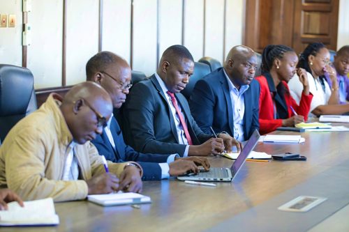 PS for Medical Services Dr Ouma Oluga during a strategic meeting Directorate of Policy, Digital Health, and Innovations. PHOTO/@MOH_Kenya/X