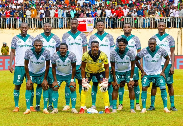 Gor Mahia players in a group photo. PHOTO/@OfficialGMFC/X