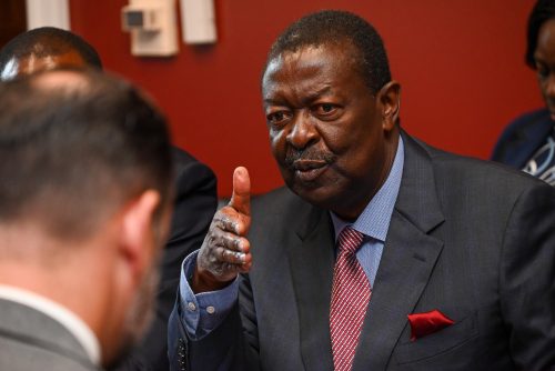 Prime Cabinet Secretary Musalia Mudavadi during his meeting with Brian Mast, Chairman of the House Foreign Affairs Committee, at Capitol Hill in Washington D.C. PHOTO/@MusaliaMudavadi/X