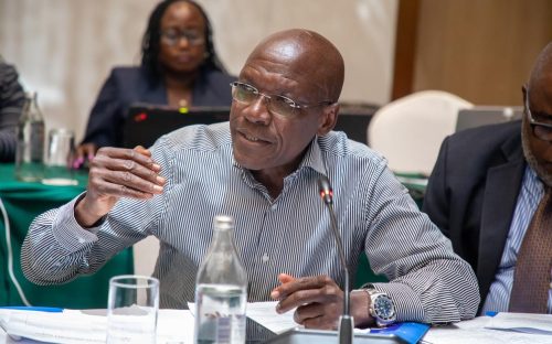 Boni Khalwale during Senate Finance Committee talks on County Ward Development Fund, May 12, 2025. PHOTO/@DrBKhalwale/X