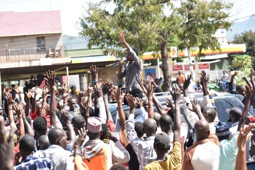 MP Peter Salasya engaging Isiolo residents on May 16, 2025. PHOTO/@pksalasya/X