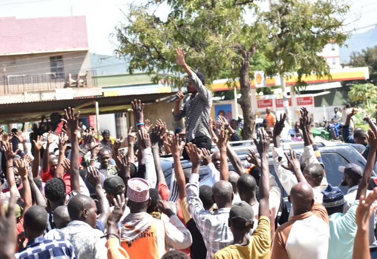 MP Peter Salasya engaging Isiolo residents on May 16, 2025. PHOTO/@pksalasya/X
