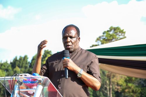 Cooperatives and MSMEs Development Cabinet Secretary Wycliffe Oparanya at a past function.