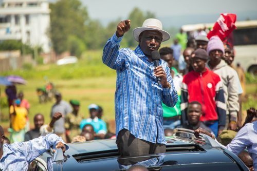 William Ruto addressing Kisumu residents on May 29,2025