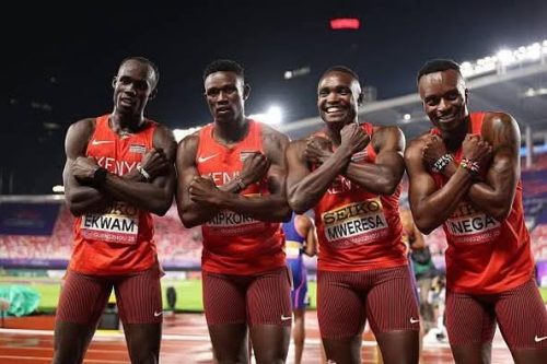 Kenya's 4x400m team