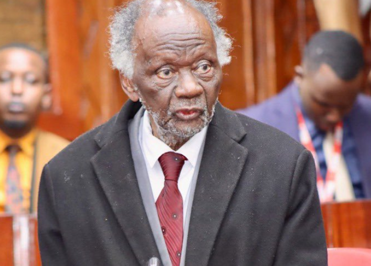 Veteran lawyer John Khaminwa at a past event. PHOTO/@DavisThuranira/X