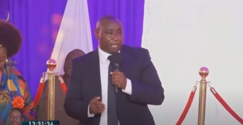 Hilary Nyiganet Arap Kosgei, a member of parliament for the Kipkelion West constituency speaking during Charles Were funeral on Friday May 9, 2025. PHOTO/screengrab by PD Digital/https://www.youtube.com/watch?v=Jleb3J8hEEk