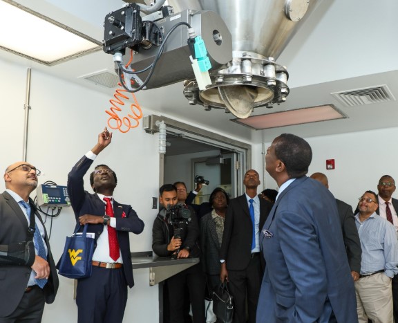 Prime Cabinet Secretary Musalia Mudavadi touring a pharmaceutical lab in West Virginia. PHOTO/@MusaliaMudavadi/X