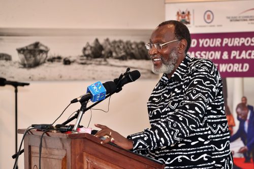 Muhoho Kenyatta speaking on Monday, May 5, 2025. PHOTO/@A_S_Nassir/X