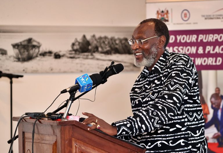 Muhoho Kenyatta speaking on Monday, May 5, 2025. PHOTO/@A_S_Nassir/X