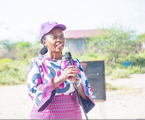 People’s Liberation Party (PLP) leader Martha Karua during a grassroots mobilisation tour in Kajiado West on Saturday, May 24, 2025.