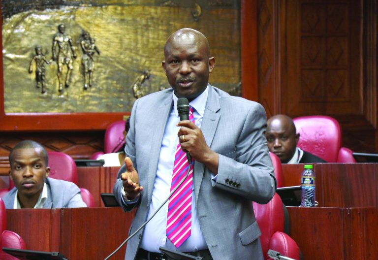 Nyamira Senator, Okong’o Omogeni, who is one of those picked to be part of Senate’s legal team. PHOTO/Print