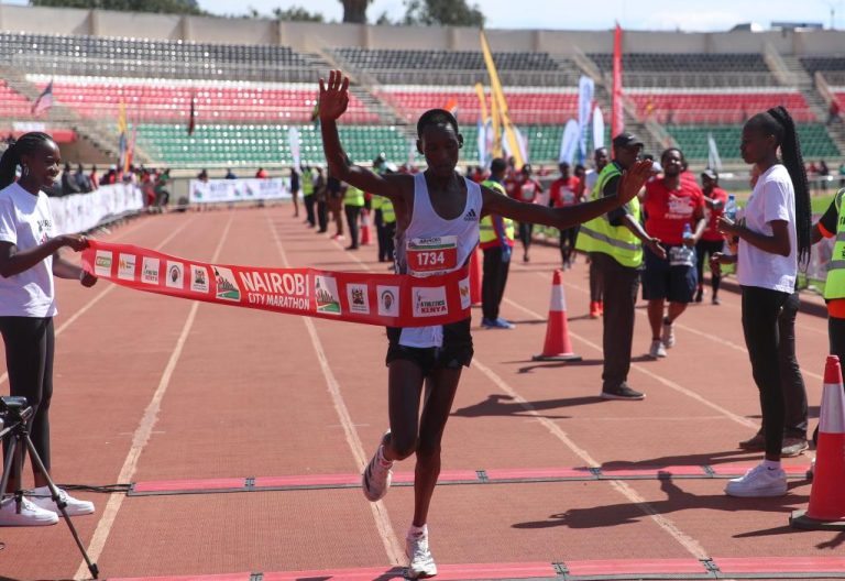 An image of Purity Changwony at a past race. PHOTO/@LolweTv/x